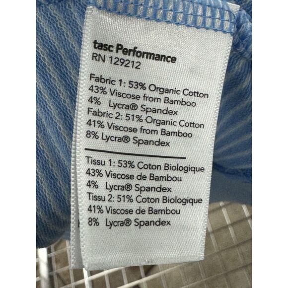 Tasc Quarter Zip Sweatshirt Mens XL Blue Long Sleeve Bamboo Organic Logo Casual - Picture 5 of 5